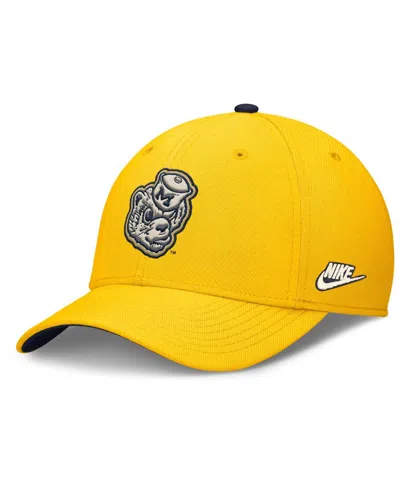 Nike Men's Maize Michigan Wolverines Legacy Rise Performance Flex Hat In Yellow