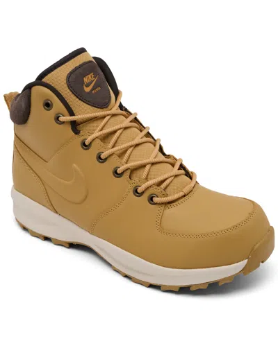 Nike Men's Manoa Leather Boots From Finish Line In Brown
