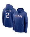 Nike Men's Adolis Garcia Royal Texas Rangers Player Name & Number Club Pullover Hoodie In Royal