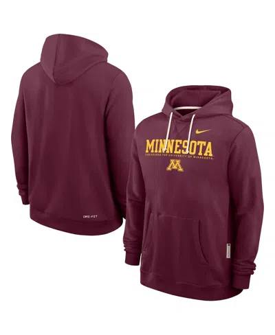 Nike Men's Maroon Minnesota Golden Gophers 2025 Sideline Performance Pullover Hoodie In Brown
