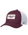 Nike Men's Maroon Virginia Tech Hokies 2025 On-field Rise Trucker Performance Adjustable Hat In Burgundy