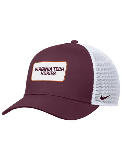 Nike Men's Maroon Virginia Tech Hokies 2025 On-field Rise Trucker Performance Adjustable Hat In Burgundy
