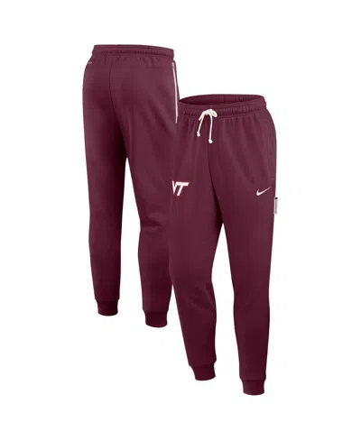 Nike Men's Maroon Virginia Tech Hokies 2025 Sideline Performance Taper Pants In Burgundy