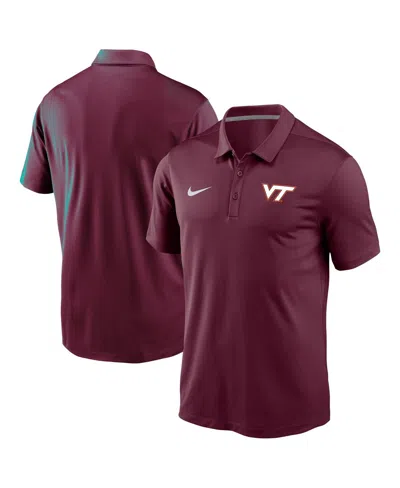 Nike Men's Maroon Virginia Tech Hokies Victory Solid Performance Polo Shirt In Burgundy