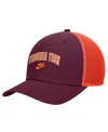 Nike Men's Maroon Virginia Tech Hokies Vintage Arch Rise Performance Trucker Adjustable Hat In Burgundy