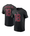 Nike Men's Marvin Harrison Jr. Black Arizona Cardinals Player Name Number T-shirt In Black