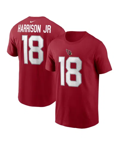 Nike Men's Marvin Harrison Jr. Cardinal Arizona Cardinals Name Number T-shirt