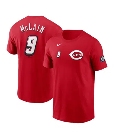 Nike Men's Matt Mclain Red Cincinnati Reds 2025 Mlb Speedway Classic Name Number T-shirt