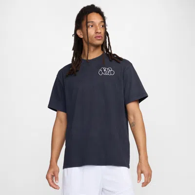 Nike Men's Max90 Basketball T-shirt In White/black