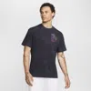 Nike Men's Max90 Basketball Short Sleeve Logo Graphic T-shirt In Black
