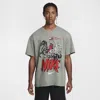 Nike Men's Max90 Basketball T-shirt In Grey