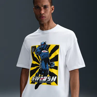 Nike Max90 Swoosh Graphic-print T-shirt In White