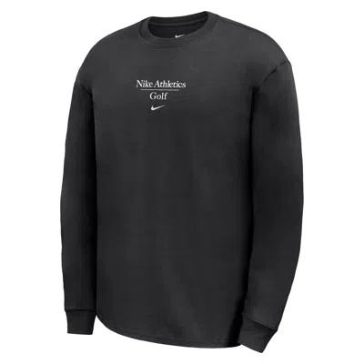 Nike Men's Max90 Golf Long-sleeve T-shirt In Black
