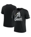 Nike Men's Maxx Crosby Heather Black Las Vegas Raiders Player Graphic T-shirt In Black