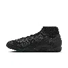 Nike Men's Mercurial Superfly 10 Academy Tf High-top Soccer Shoes In Black/black/deep Jungle