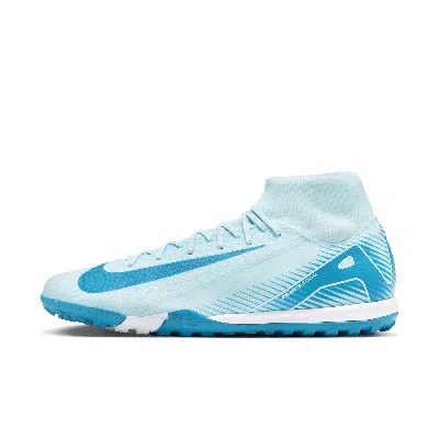 Nike Men's Mercurial Superfly 10 Academy Tf High-top Soccer Shoes In Glacier Blue/blue Orbit