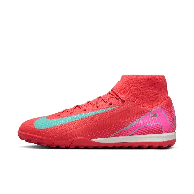 Nike Men's Mercurial Superfly 10 Academy Tf High-top Soccer Shoes In Red