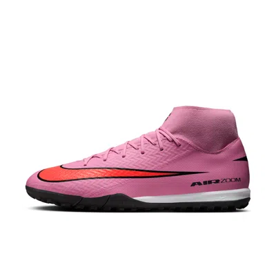 Nike Men's Mercurial Superfly 10 Academy Turf High-top Soccer Shoes In Pink