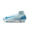 Nike Men's Mercurial Superfly 10 Elite Fg High-top Soccer Cleats In Blue