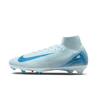 Nike Men's Mercurial Superfly 10 Elite Fg High-top Soccer Cleats In Blue