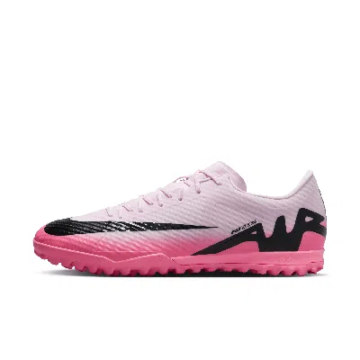 Nike Men's Mercurial Vapor 15 Academy Tf Low-top Soccer Shoes In Pink