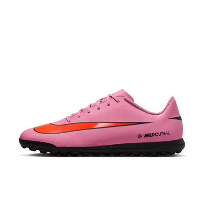 Nike Men's Mercurial Vapor 16 Club Turf Low-top Soccer Shoes In Pink