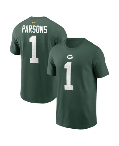 Nike Men's Micah Parsons Green Green Bay Packers Name Number T-shirt