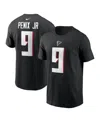 Nike Men's Michael Penix Jr. Black Atlanta Falcons 2024 Nfl Draft First Round Pick Name Number T-shirt In Black