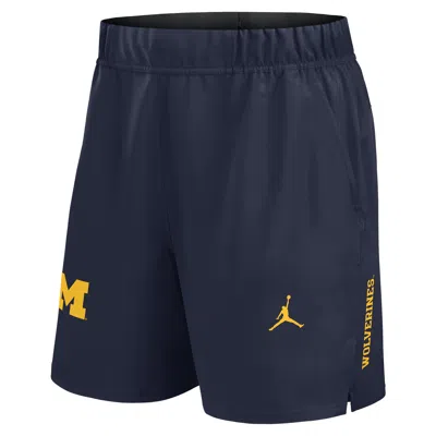 Nike Men's Michigan Primetime Victory Primary Logo Menâs Jordan Brand Dri-fit College Shorts In Blue