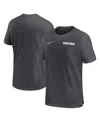 Nike Men's Anthracite Michigan State Spartans 2024 Sideline Coach Performance T-shirt In Anthracite