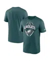 Nike Midnight Green Philadelphia Eagles Legend Icon Performance T-shirt In Green