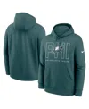Nike Philadelphia Eagles Busted Play Club  Men's Nfl Pullover Hoodie In Green