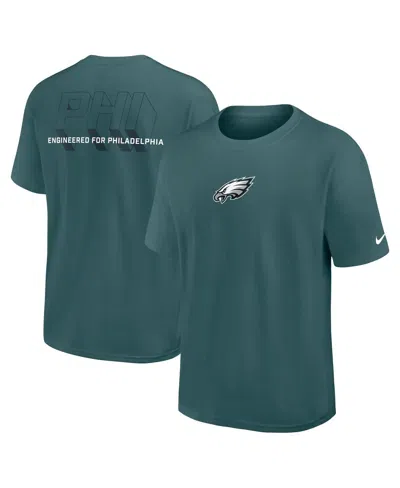 NIKE MEN'S MIDNIGHT GREEN PHILADELPHIA EAGLES DOMINATE THE GAME ESSENTIAL MAX90 T-SHIRT