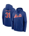 Nike Francisco Lindor New York Mets Club  Men's Mlb Pullover Hoodie In Blue
