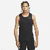 Nike Men's Miler Dri-fit Running Tank Top In Black
