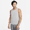 Nike Men's Miler Dri-fit Running Tank Top In Grey