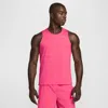 Nike Men's Miler Dri-fit Running Tank Top In Pink
