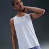 Nike Men's Miler Dri-fit Running Tank Top In White