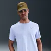 Nike Men's Miler Dri-fit Uv Short-sleeve Running Top In Yellow