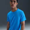 Nike Men's Miler Dri-fit Uv Short-sleeve Running Top In Blue