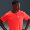 Nike Men's Miler Dri-fit Uv Short-sleeve Running Top In Orange