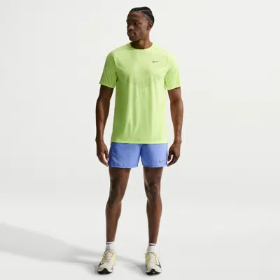 Nike Men's Miler Dri-fit 5" Brief-lined Running Shorts In Blue