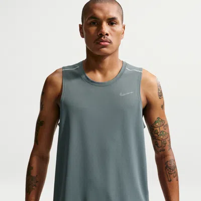 Nike Men's Miler Dri-fit Running Tank Top In Blue