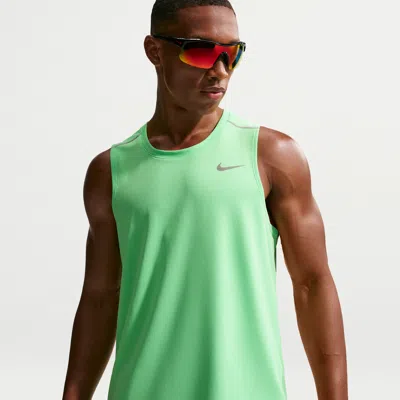 Nike Dri-fit Miler Tank Top In Green