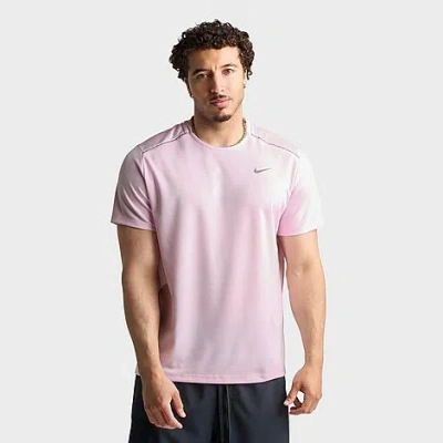 Nike Men's Miler Dri-fit Running T-shirt In Pink