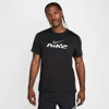 Nike Men's Miler Flash Dri-fit Uv Short-sleeve Running Top In Black