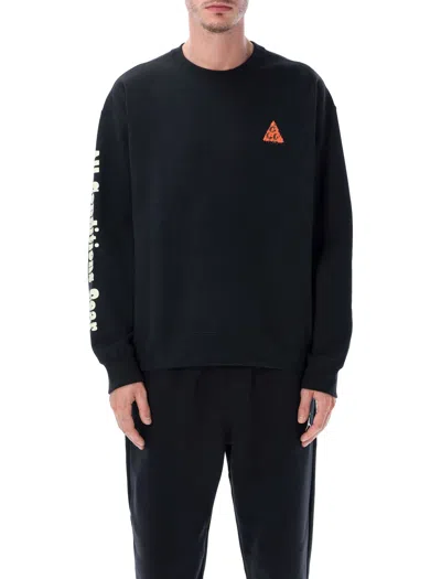 Nike Men's Mini Acg Outdoor Graphic Sweatshirt In Black