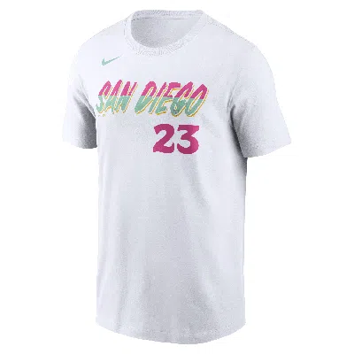 Nike Men's Mlb San Diego Padres City Connect (fernando Tatis Jr.) T-shirt In White