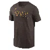 Nike Brown San Diego Padres Team Wordmark T-shirt In Brown