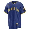 Nike Ken Griffey Jr. Seattle Mariners City Connect  Men's Dri-fit Adv Mlb Limited Jersey In Blue